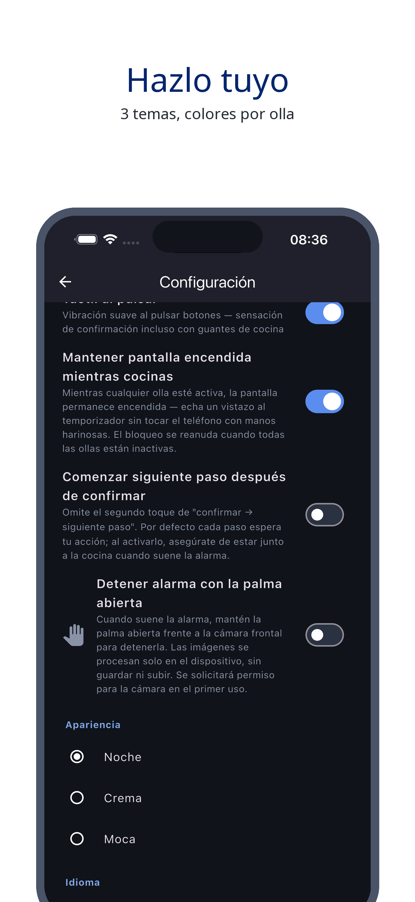 multi_pot_clock 09_settings_es screenshot