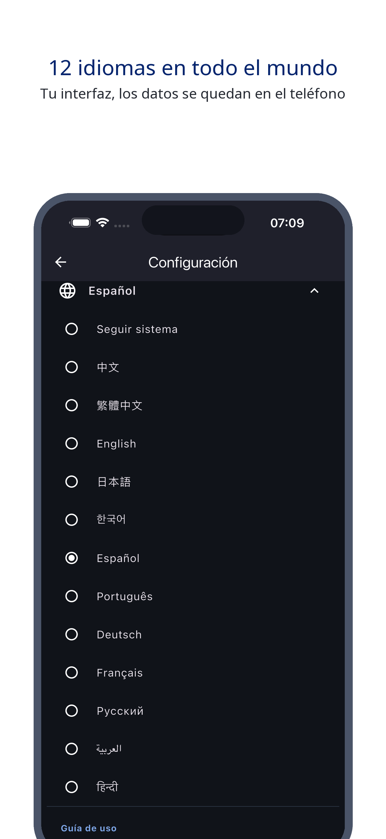 multi_pot_clock 10_language_es screenshot