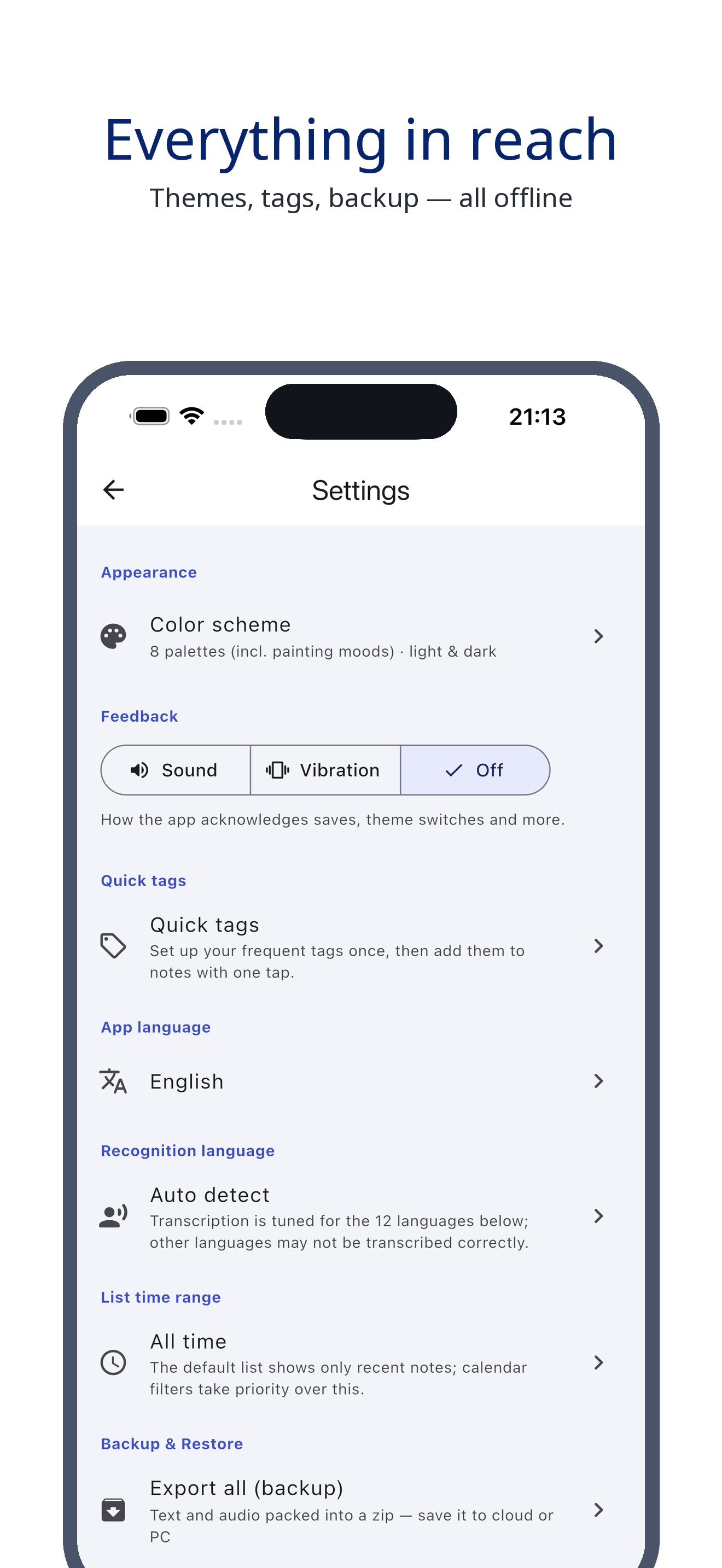 voice_trace 09_settings_en screenshot