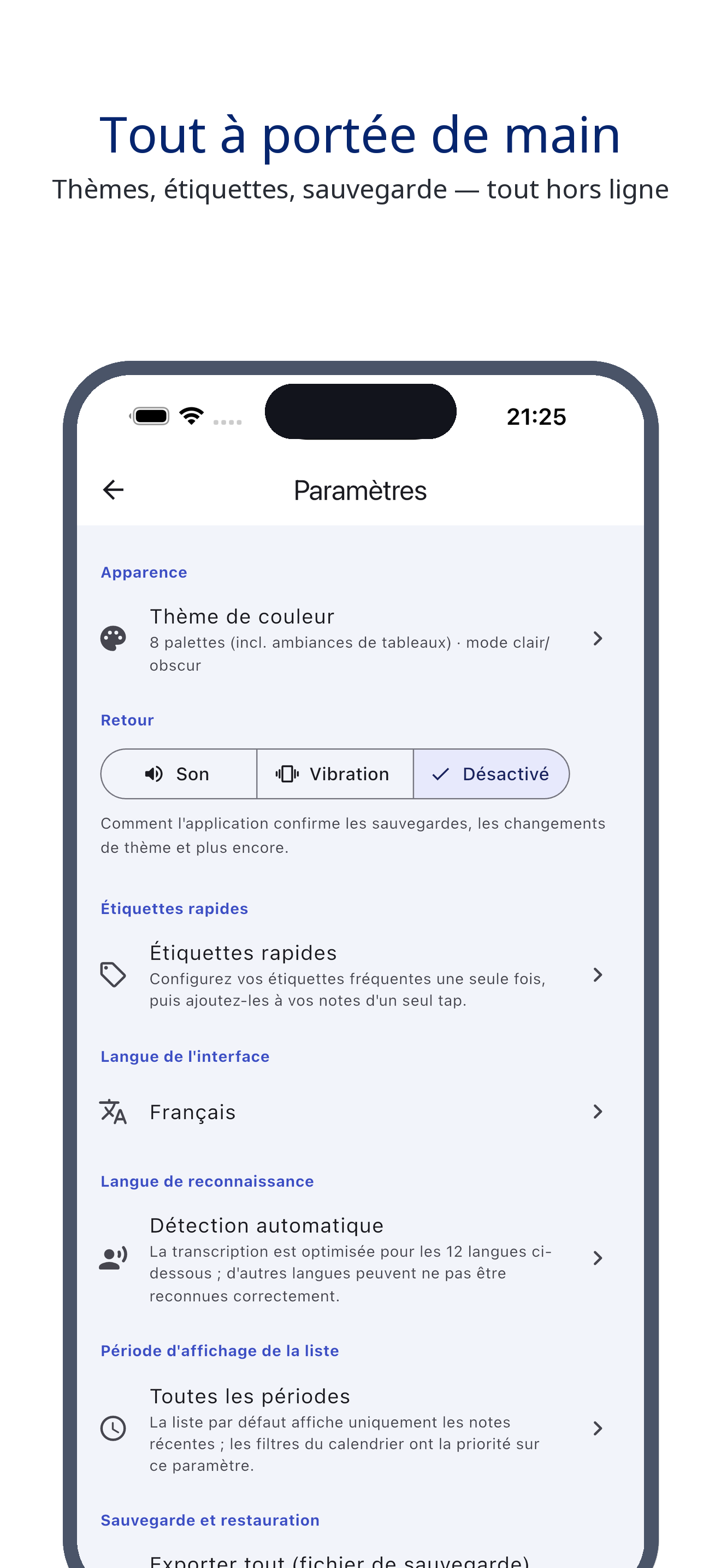voice_trace 09_settings_fr screenshot
