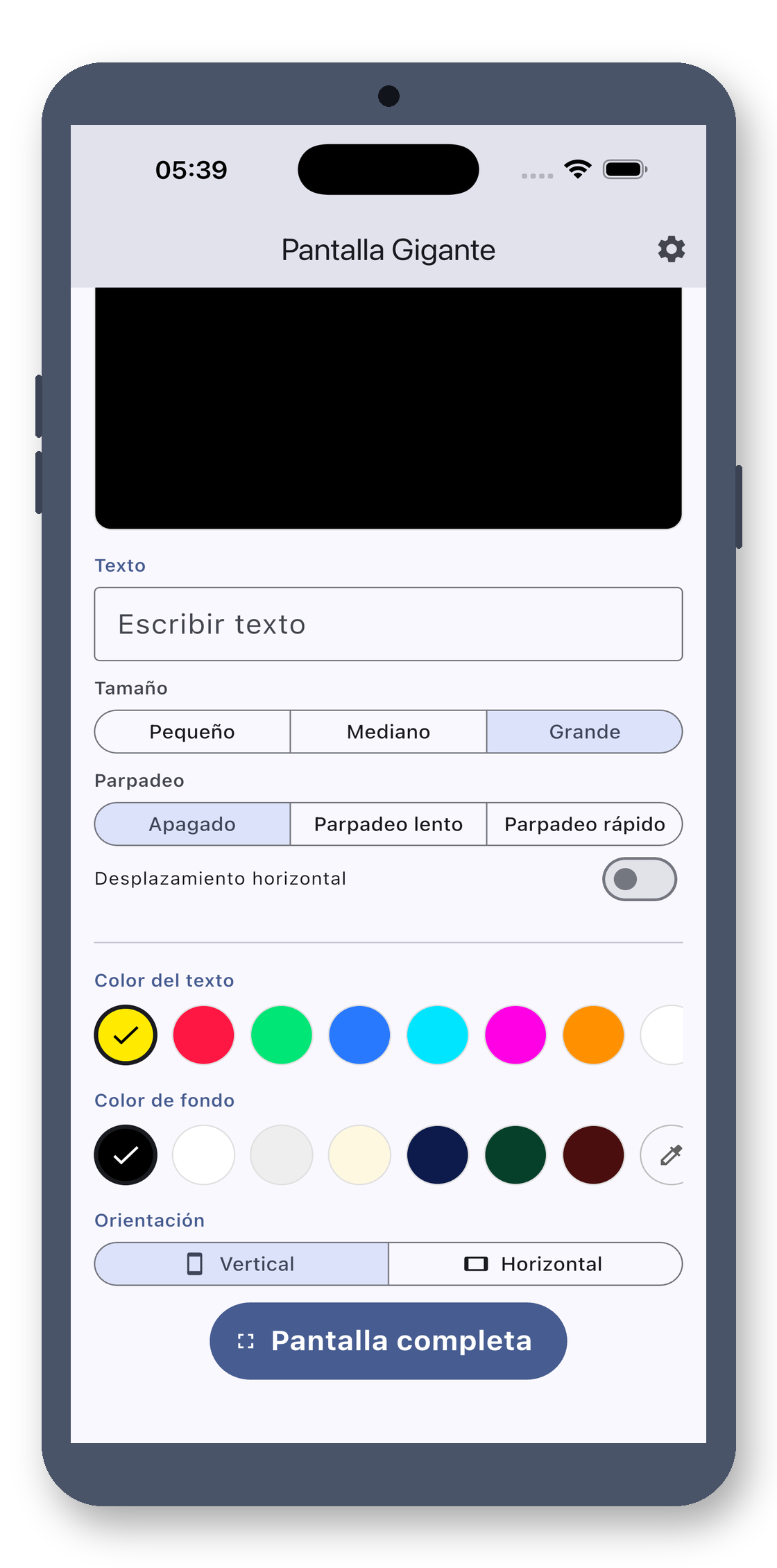 bigtext_board 01_edit_es screenshot