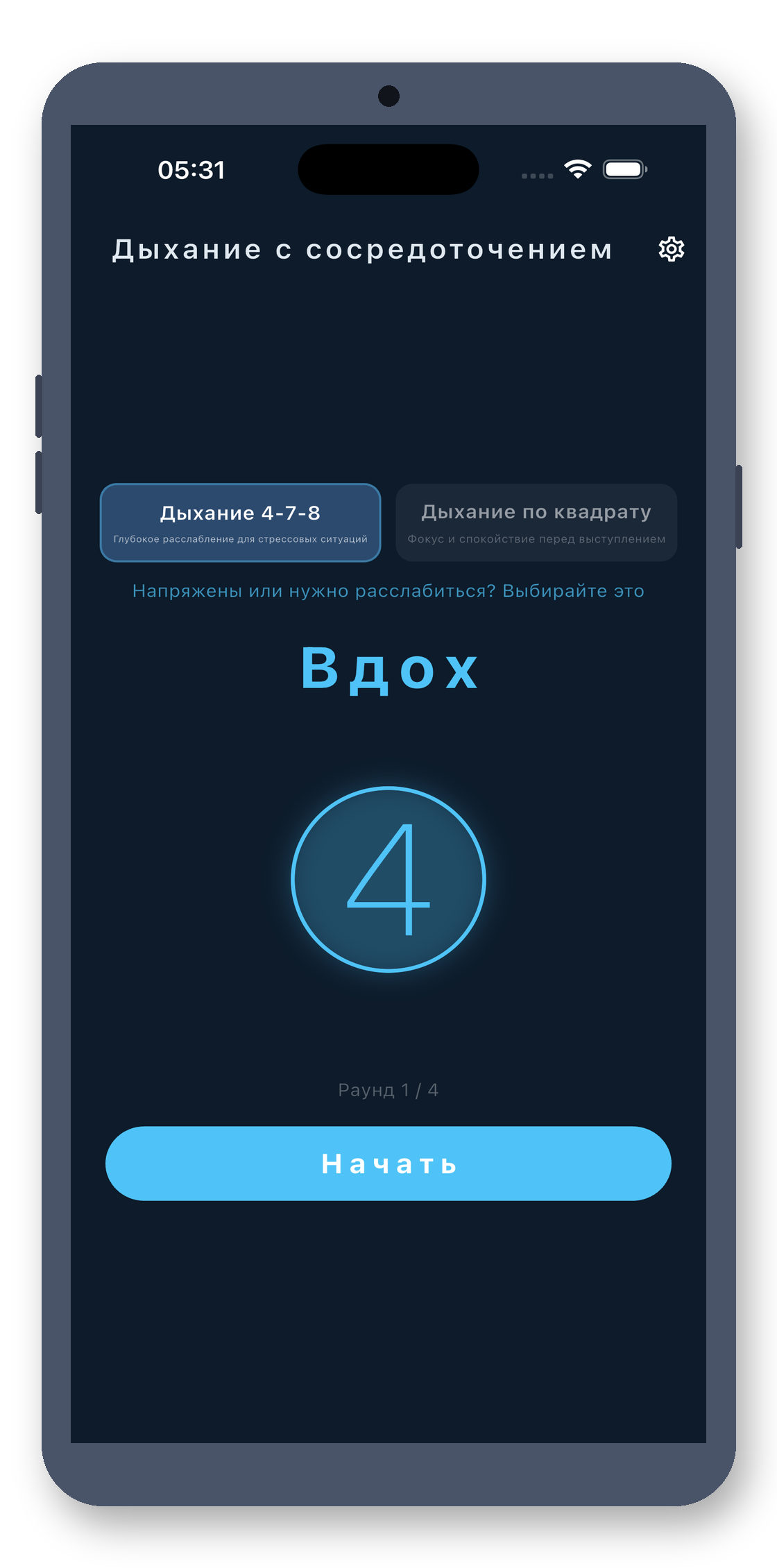 breath_pacer 01_home_ru screenshot