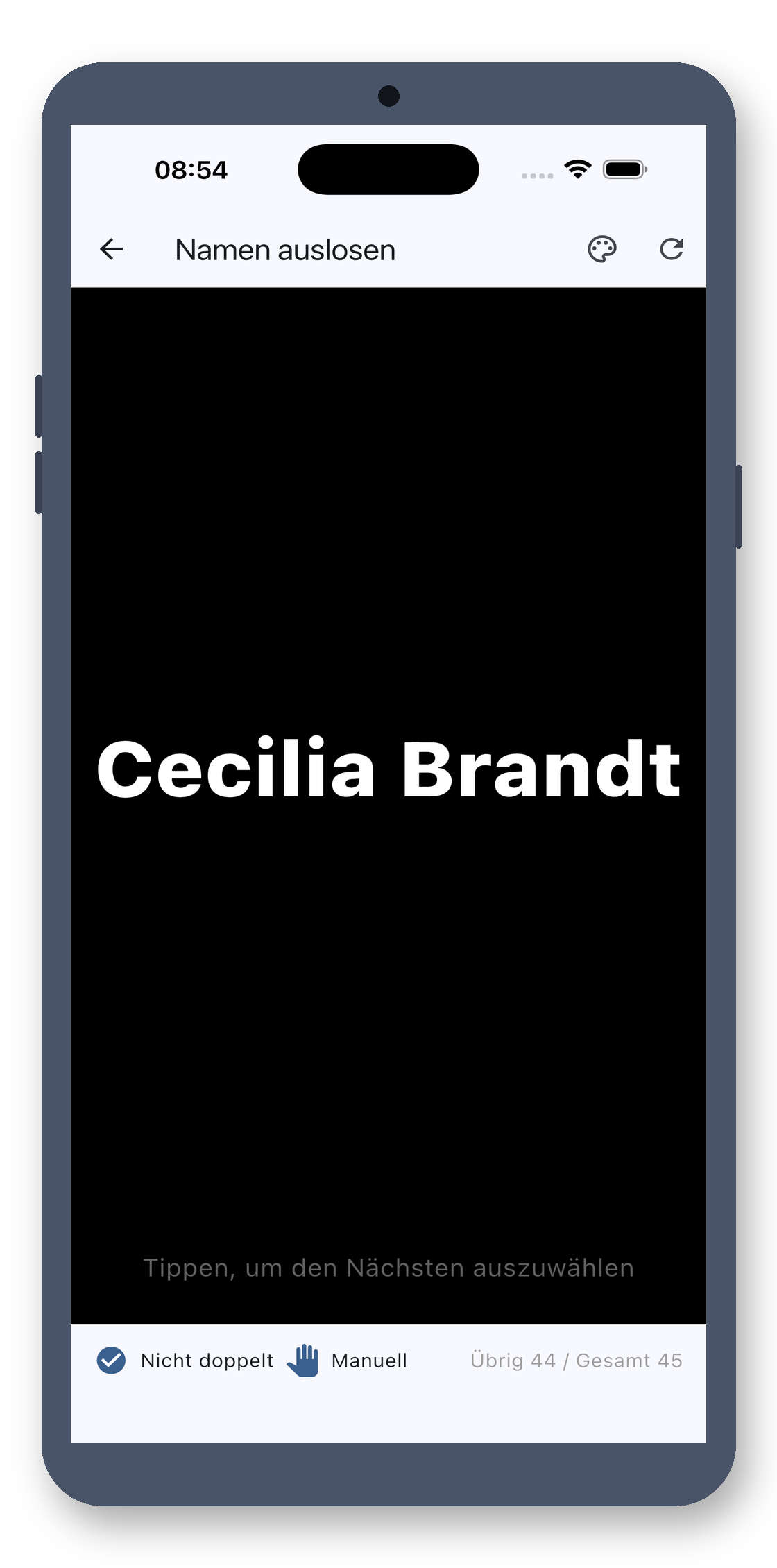 class_picker 02_name_de screenshot