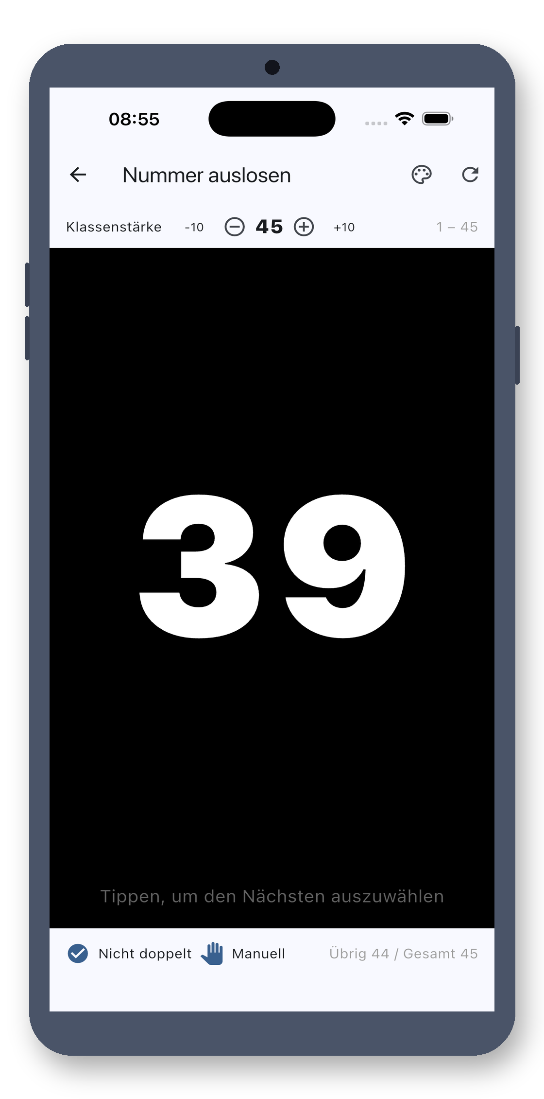 class_picker 09_number_de screenshot