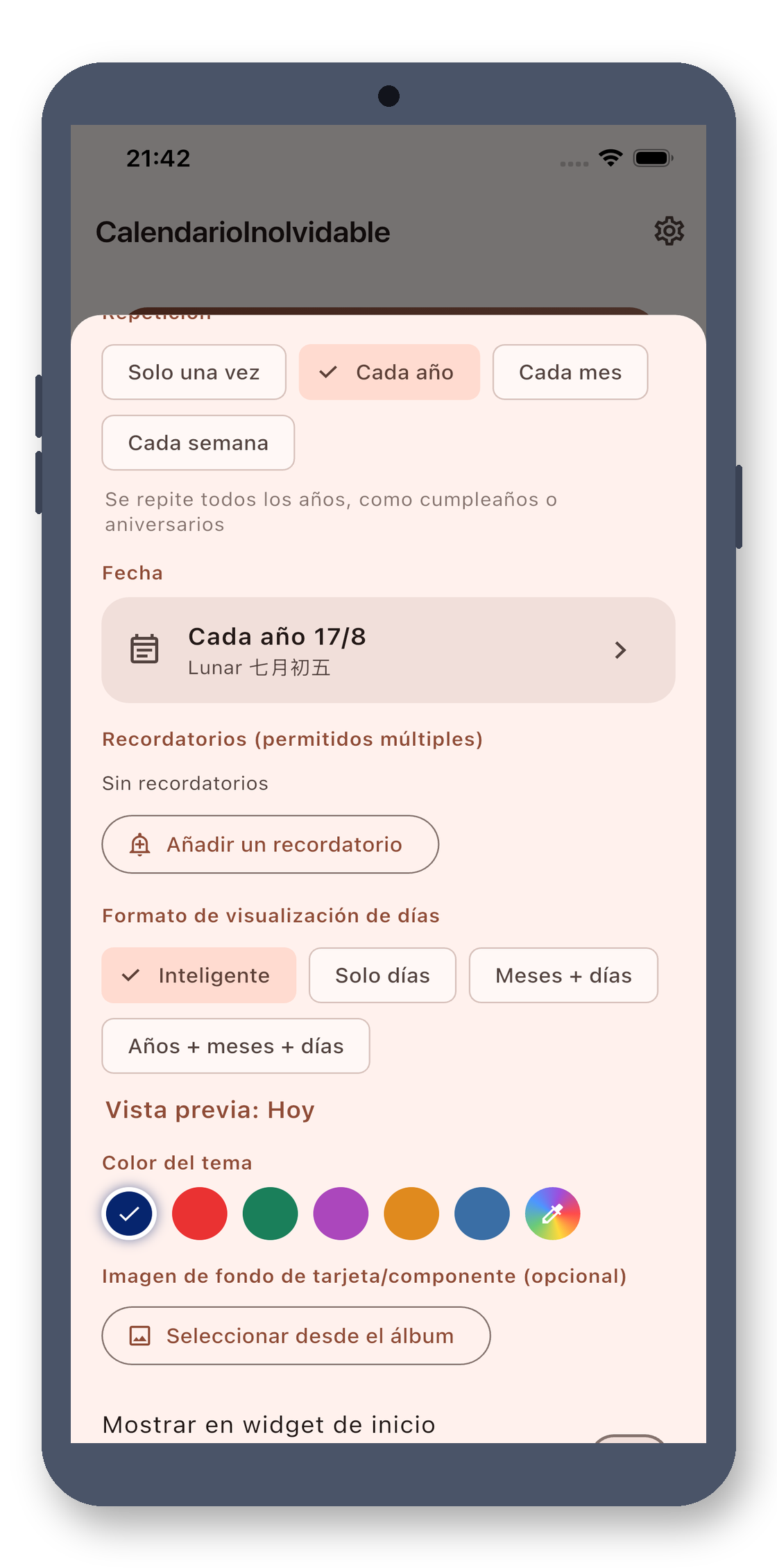 day_counter 05_reminder_es screenshot