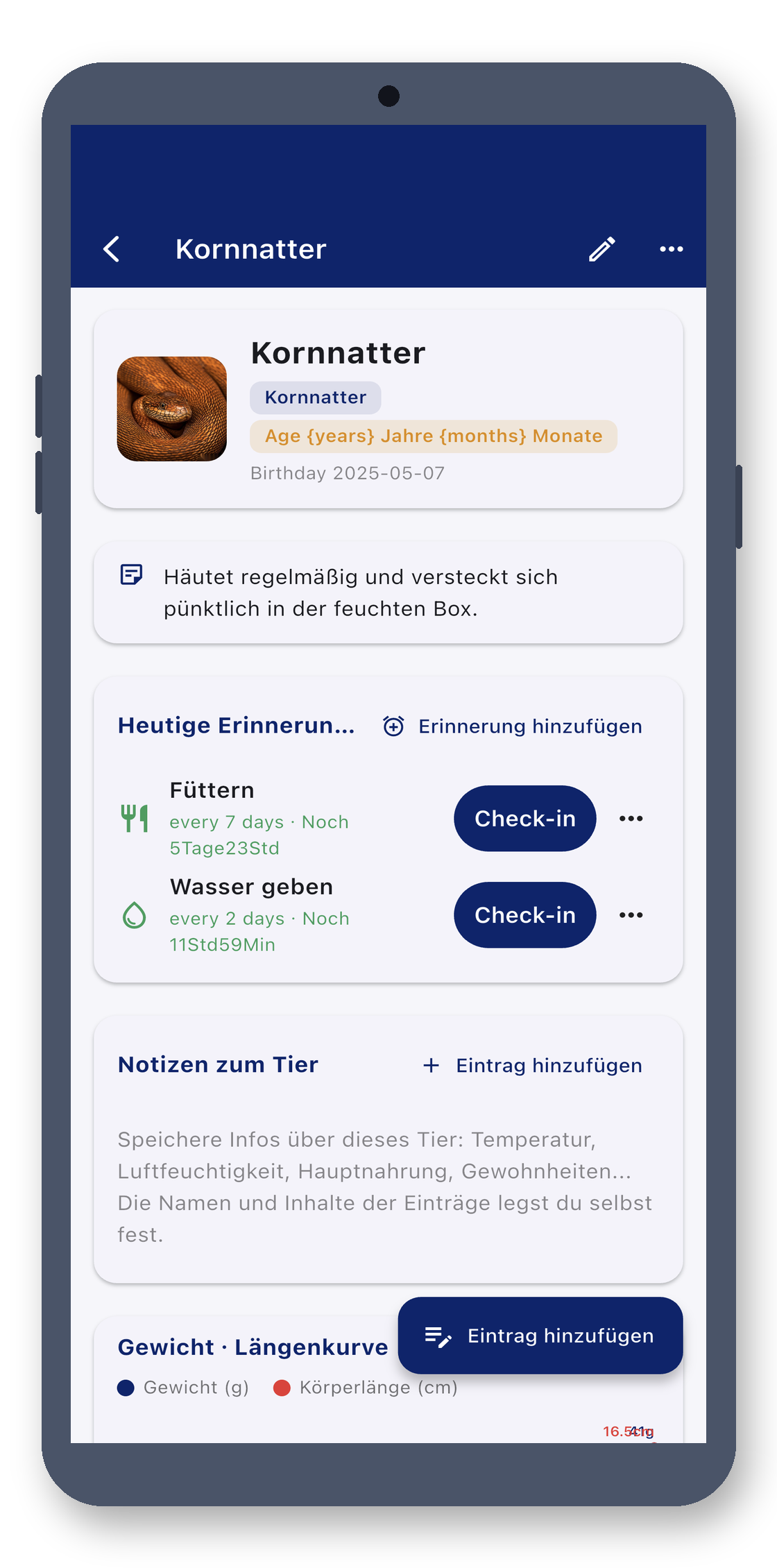 exotic_pet_log 02_detail_de screenshot