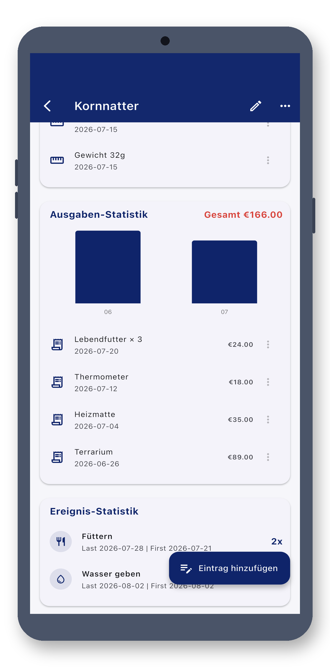 exotic_pet_log 06_cost_de screenshot