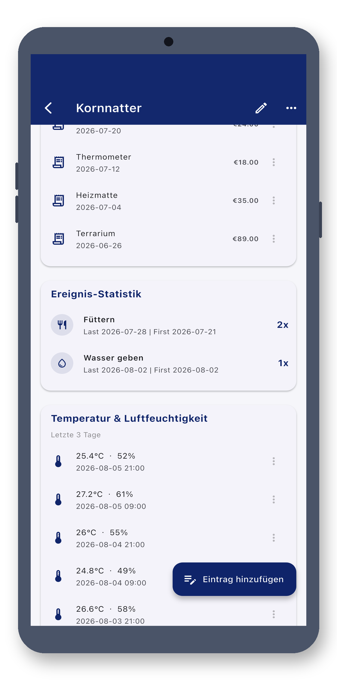 exotic_pet_log 07_events_de screenshot