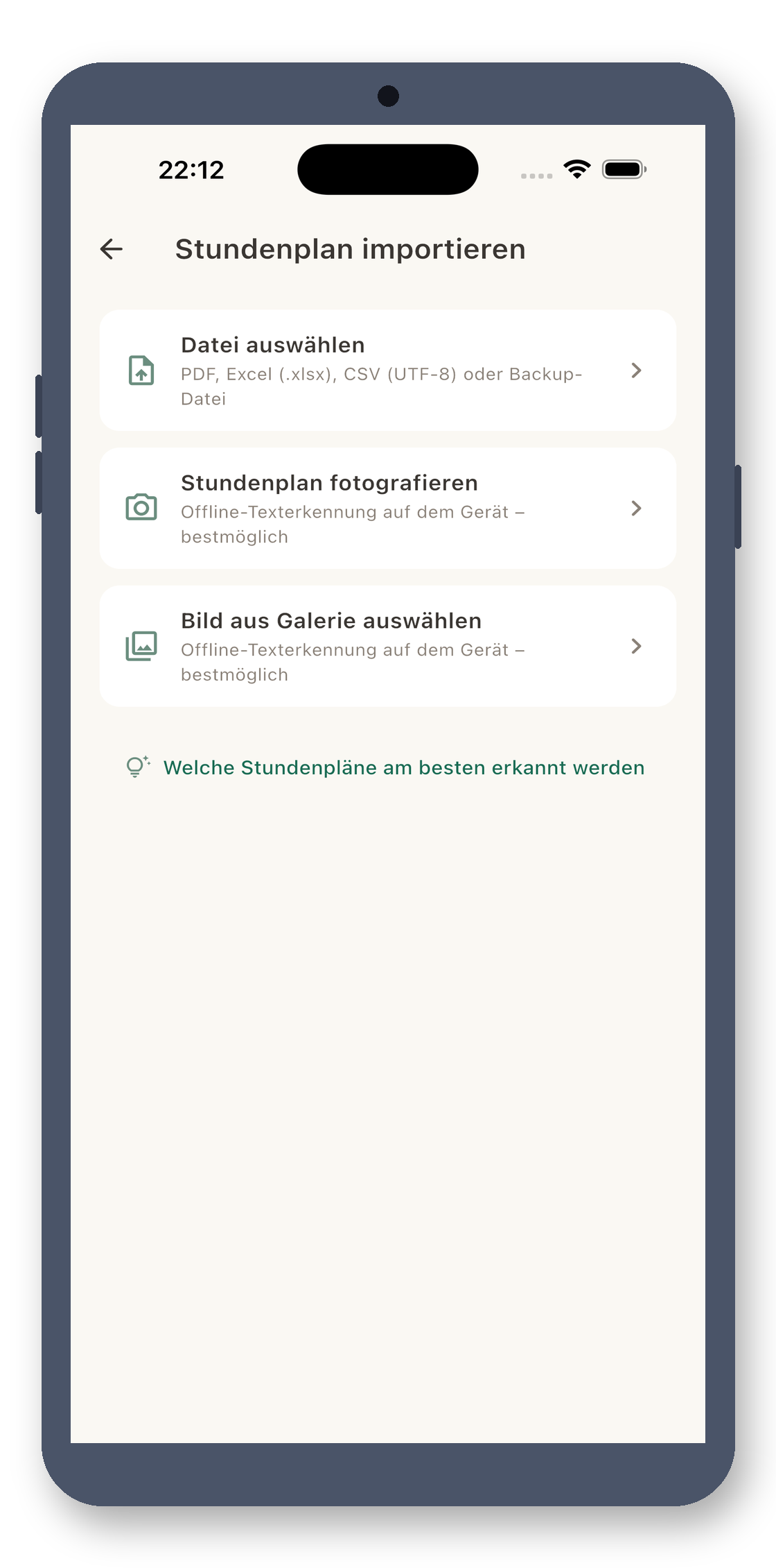 local_timetable 02_import_de screenshot