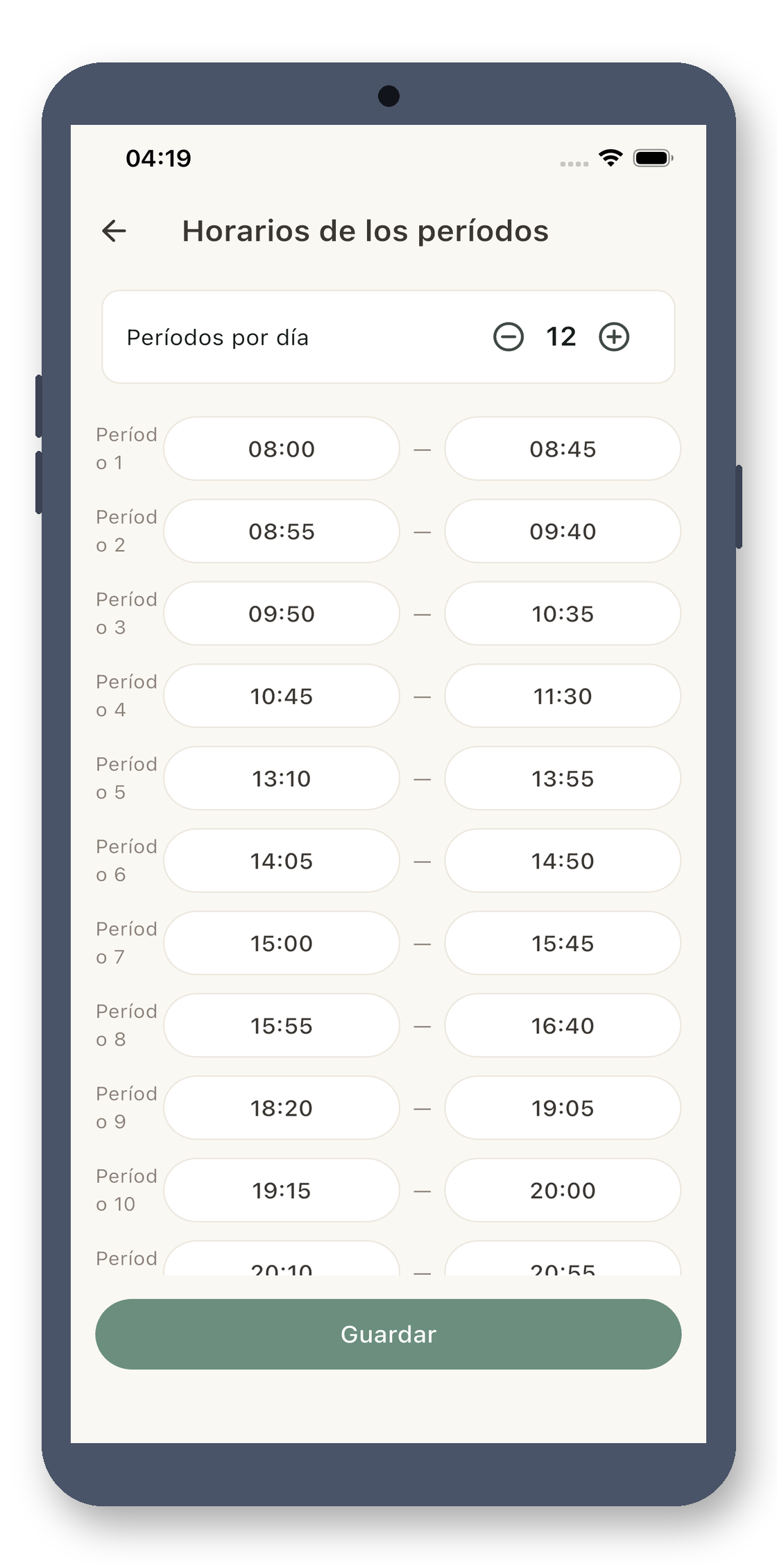 local_timetable 04_period_times_es screenshot